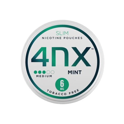 4Nx 6Mg Mint Slim Nic Pouches - The Nicotine Store