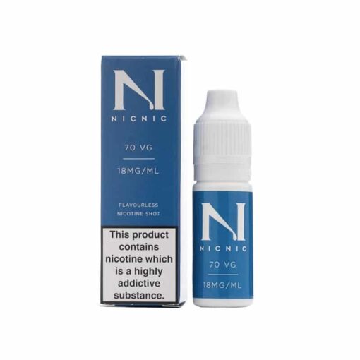 Nic Nic 70% Vg 15Mg &Amp; 18Mg Nic Shots - The Nicotine Store